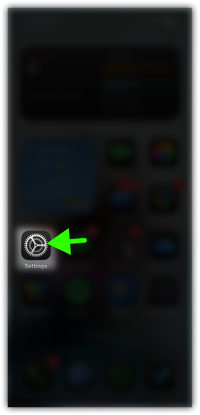 Öffnen Sie die App "Einstellungen".